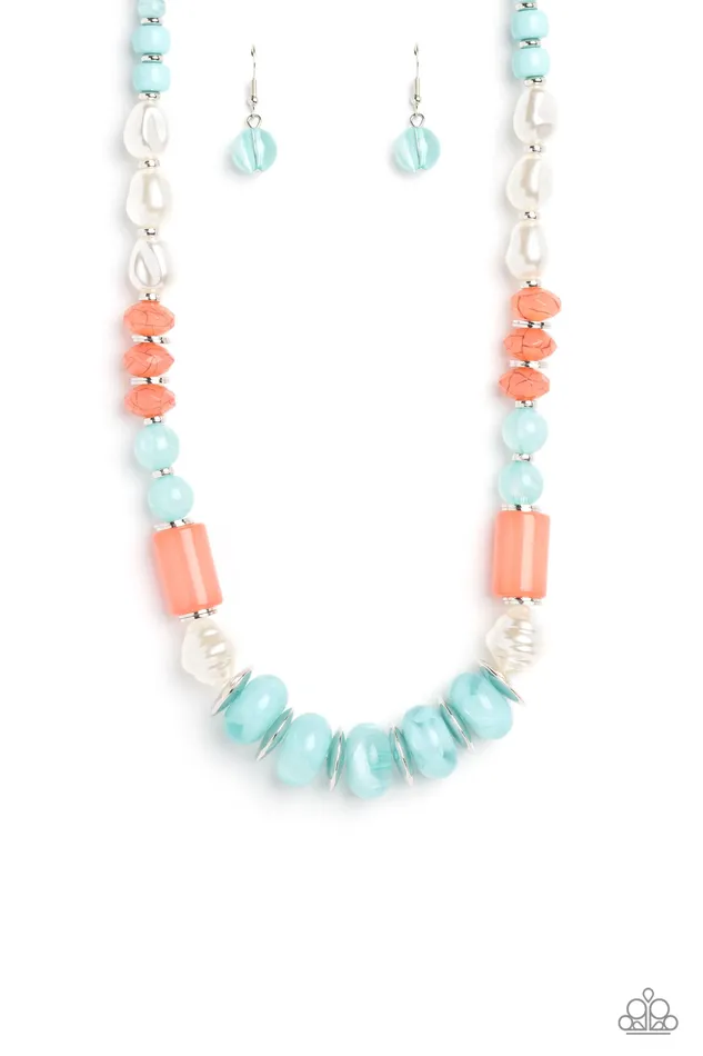 Necklaces A Finishing Touch Jewelry Paparazzi A SHEEN Slate Blue necklace