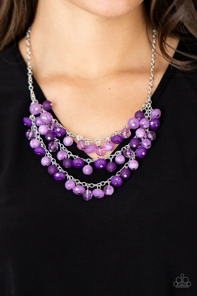 Necklaces A Finishing Touch Jewelry Paparazzi Fairytale Timelessness Purple Necklace