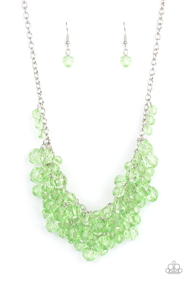 Necklaces A Finishing Touch Jewelry Paparazzi Let The Festivities Begin Green Necklace