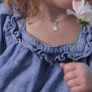 Necklaces Cherished Moments Sterling Silver Stardust Unicorn Necklace Cherished Moments