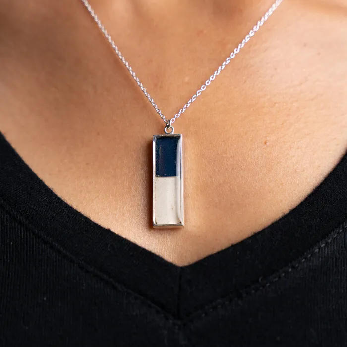 Necklaces Comerica Park Dugout Nechelle Necklace Silver