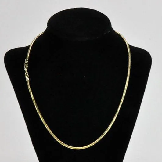 Necklaces Continental Beads 20 1mm Snake Chain Necklace with Lobster Clasp Sold by the Piece Available in Silver Gold SNAKE1 Necklaces Continental Beads 20 1mm Snake Chain Necklace with Lobster Clasp Sold by the Piece Available in Silver Gold SNAKE1