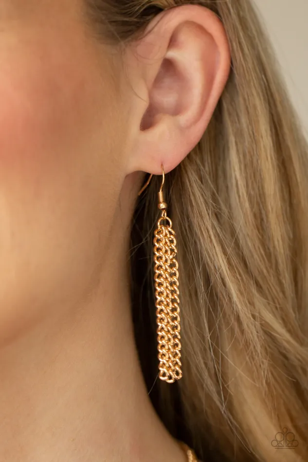 Necklaces Paparazzi Metro Mirage Gold Necklace A Finishing Touch Jewelry