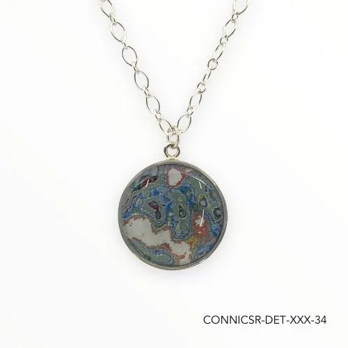 Nicole Necklace Silver Detroit Graffiti Necklaces