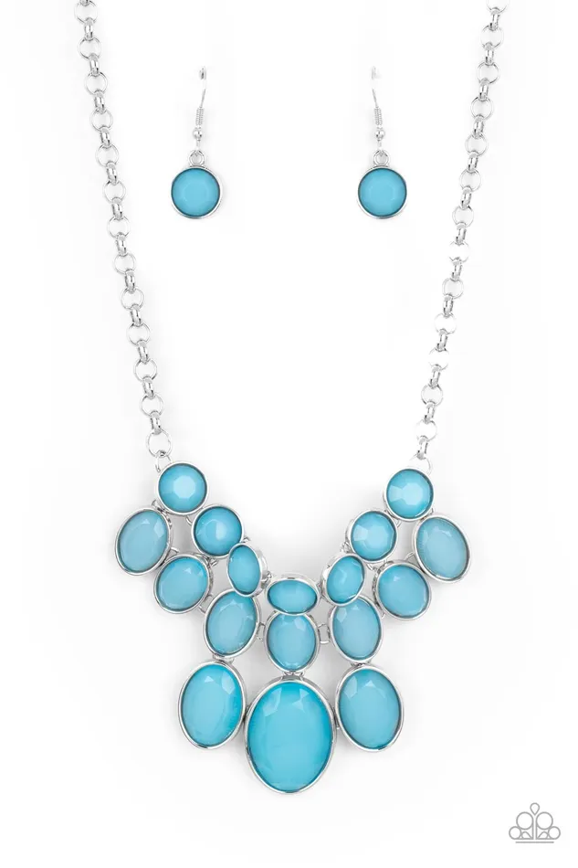 Paparazzi Delectable Daydream Blue Necklace A Finishing Touch Jewelry Necklaces