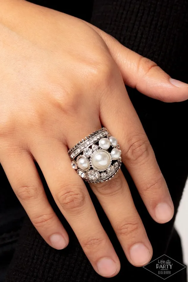 Paparazzi Money On My Mind White Ring A Finishing Touch Jewelry Rings