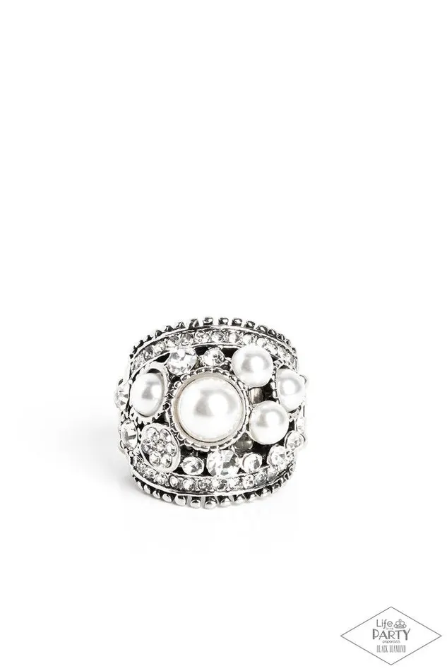 Paparazzi Money On My Mind White Ring A Finishing Touch Jewelry Rings