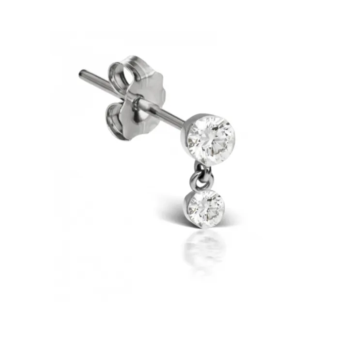 PreStyled Sets Maria Tash Gold Invisible Set Diamond Dangle Earstud 2mm15mm Maria Tash PreStyled Sets Maria Tash Gold Invisible Set Diamond Dangle Earstud 2mm15mm Maria Tash
