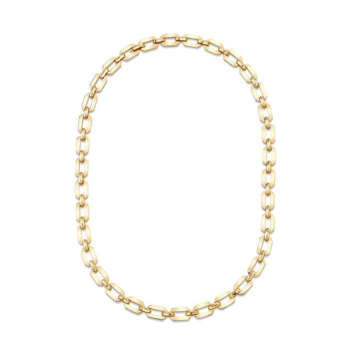 READY TO SHIP SOLID GOLD FLAT GEO LINK NECKLACE SHAY JEWELRY Necklaces