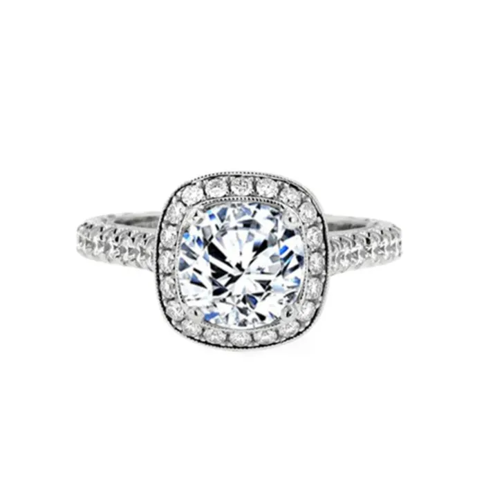 Rings Jack Kelege Jack kelege Halo Cushion Engagement Ring