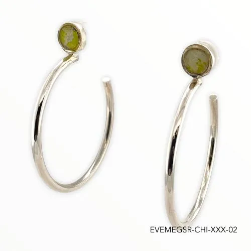 Rings Megan Hoops Silver Chicago Graffiti