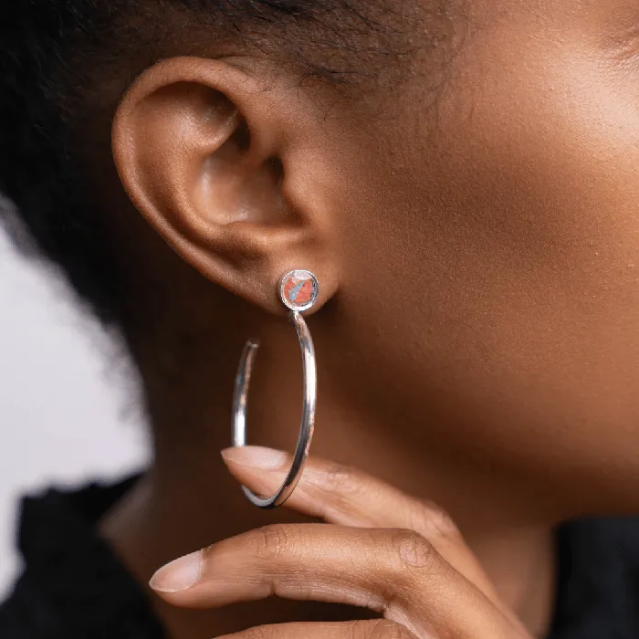 Rings Megan Hoops Silver Chicago Graffiti