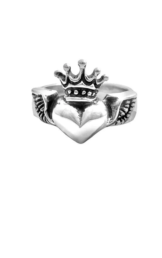 Rings Winged Heart Ring King Baby