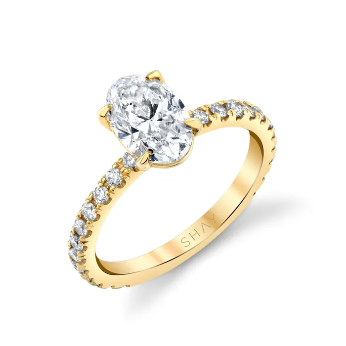 SHAY JEWELRY Rings DIAMOND OVAL SOLITAIRE RING