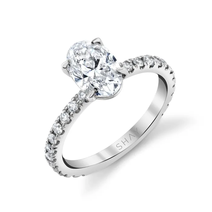SHAY JEWELRY Rings DIAMOND OVAL SOLITAIRE RING