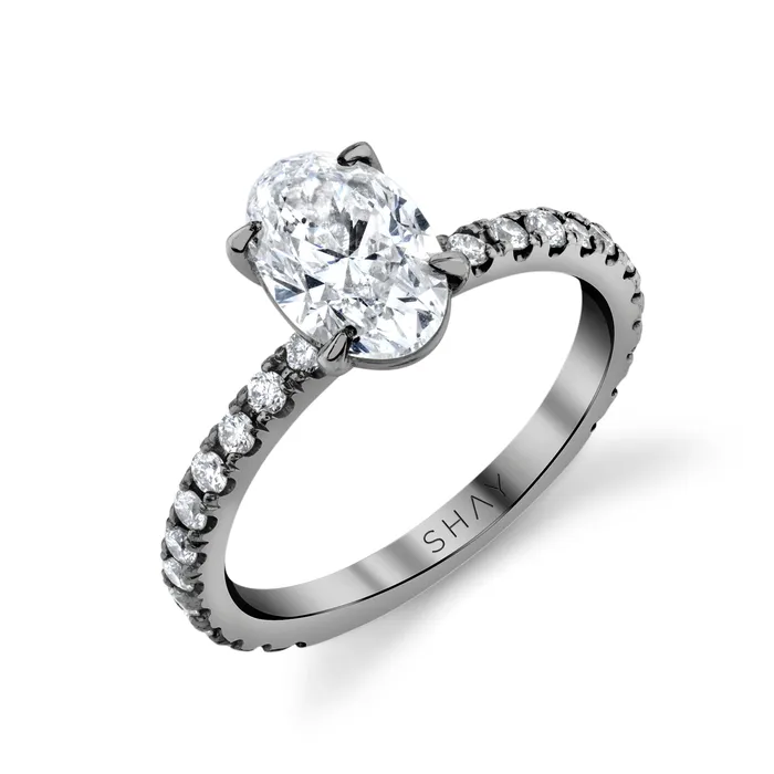 SHAY JEWELRY Rings DIAMOND OVAL SOLITAIRE RING