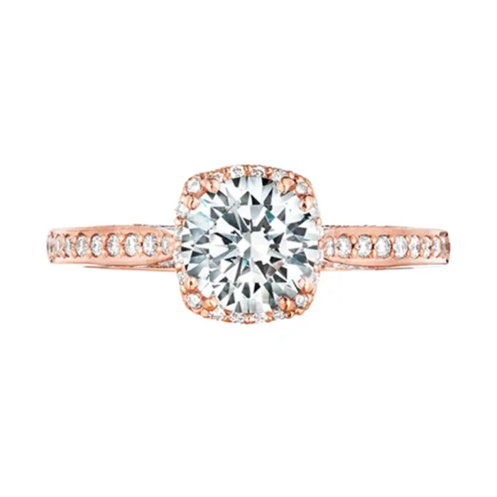 Tacori Rings Tacori Dantela Round Halo Diamond Pave Engagement Ring Tacori Rings Tacori Dantela Round Halo Diamond Pave Engagement Ring