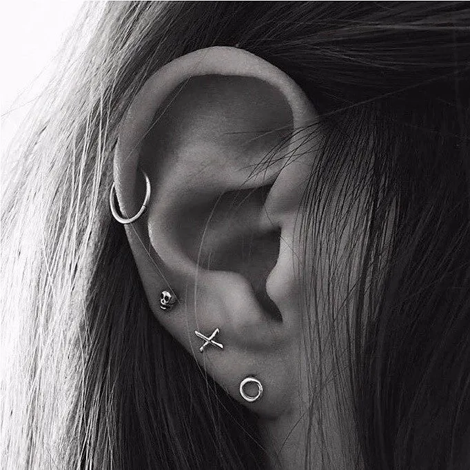 Tiny Skull Studs Bing Bang Rings Tiny Skull Studs Bing Bang Rings