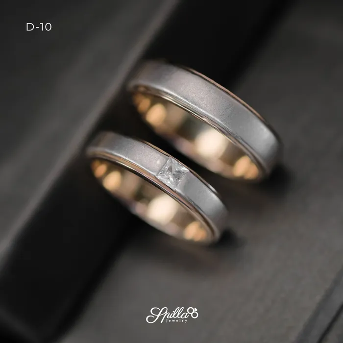 Wedding Ring D10 Rosegold combination SpillaJewelry Rings