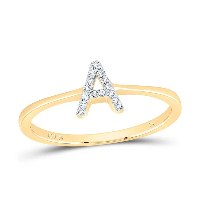 120CtwDia Nk Gift Initial A Ring 142 grams GND Rings