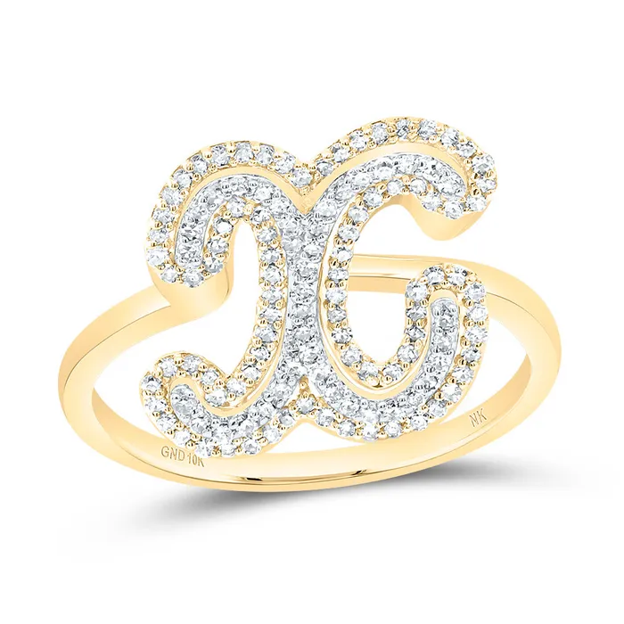 13CtwDia Nk Fashion Initial X Ladies Ring 261 grams GND Rings