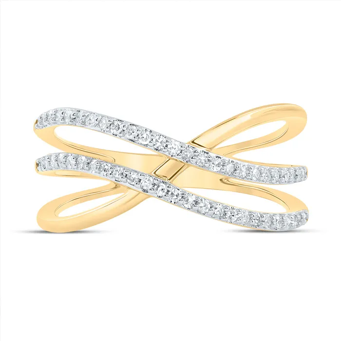 15CtwDia Cn CrissCross Fashion Ring 265 grams GND Rings