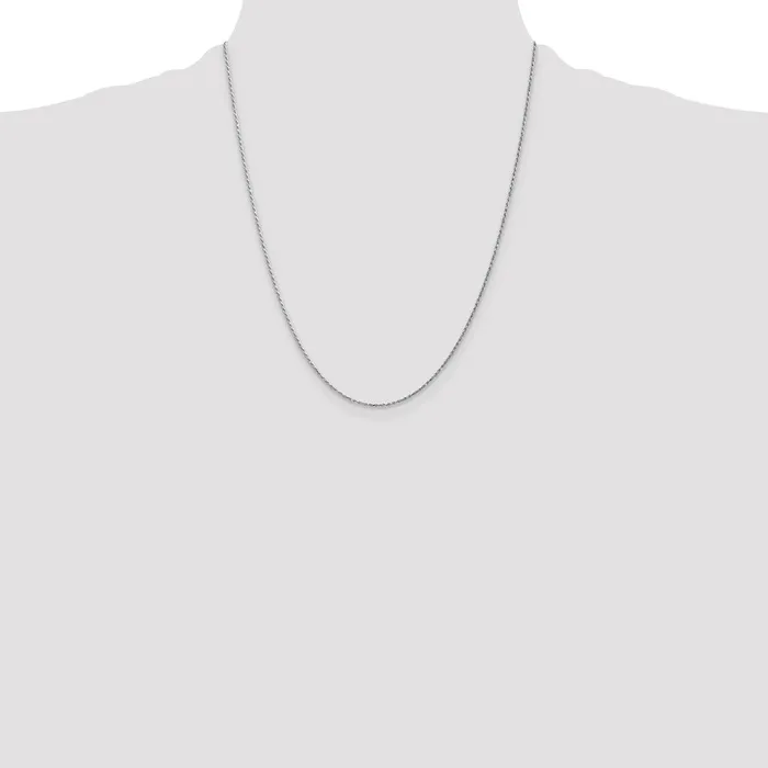 10k White Gold 115 mm DC Machine Made Rope Chain 204 grams Qgold Necklaces 10k White Gold 115 mm DC Machine Made Rope Chain 204 grams Qgold Necklaces
