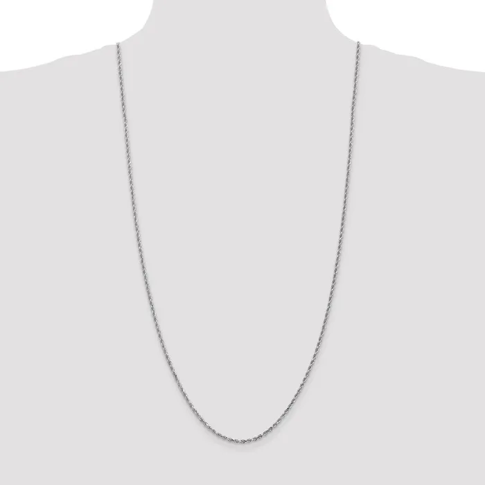 10k White Gold 225 mm Diamondcut Rope Chain 678 grams Qgold Rings 10k White Gold 225 mm Diamondcut Rope Chain 678 grams Qgold Rings