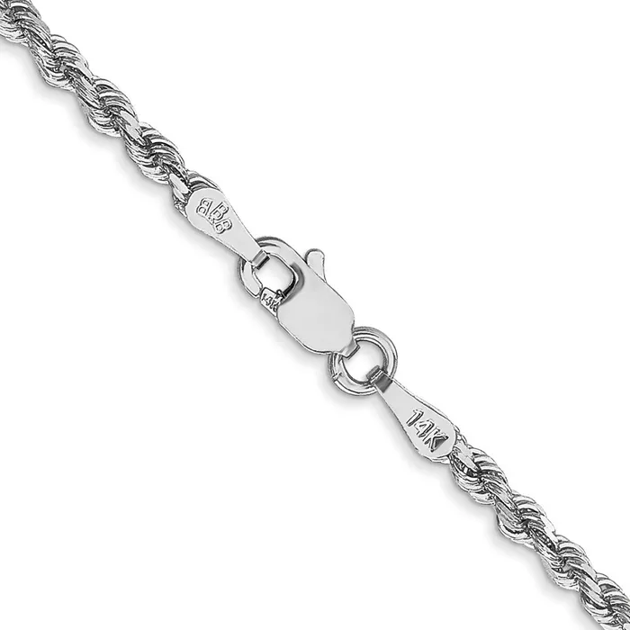10k White Gold 225 mm Diamondcut Rope Chain 678 grams Qgold Rings 10k White Gold 225 mm Diamondcut Rope Chain 678 grams Qgold Rings