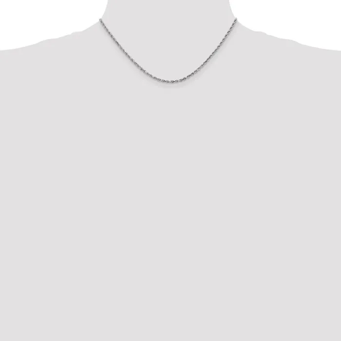10k White Gold 225 mm Diamondcut Rope Chain 678 grams Qgold Rings 10k White Gold 225 mm Diamondcut Rope Chain 678 grams Qgold Rings