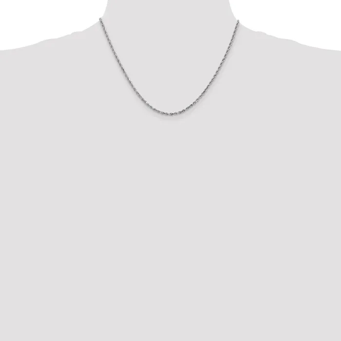 10k White Gold 225 mm Diamondcut Rope Chain 678 grams Qgold Rings 10k White Gold 225 mm Diamondcut Rope Chain 678 grams Qgold Rings
