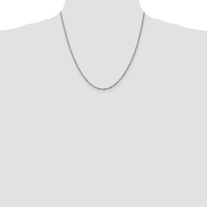 10k White Gold 225 mm Diamondcut Rope Chain 678 grams Qgold Rings 10k White Gold 225 mm Diamondcut Rope Chain 678 grams Qgold Rings