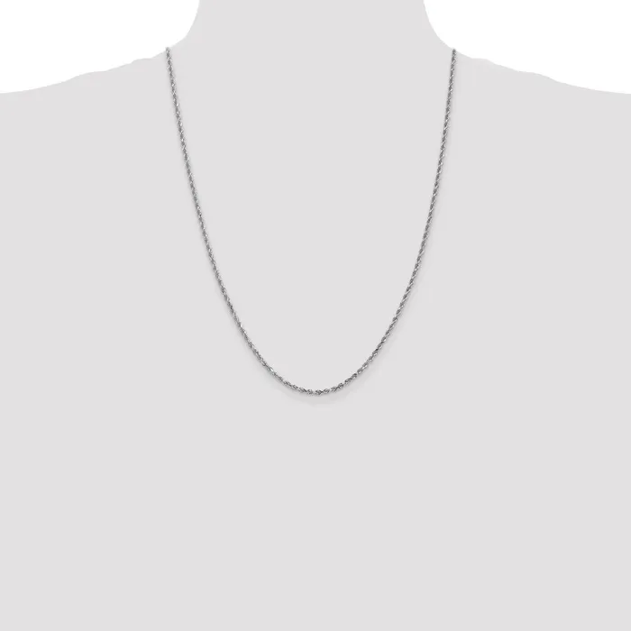 10k White Gold 225 mm Diamondcut Rope Chain 678 grams Qgold Rings 10k White Gold 225 mm Diamondcut Rope Chain 678 grams Qgold Rings