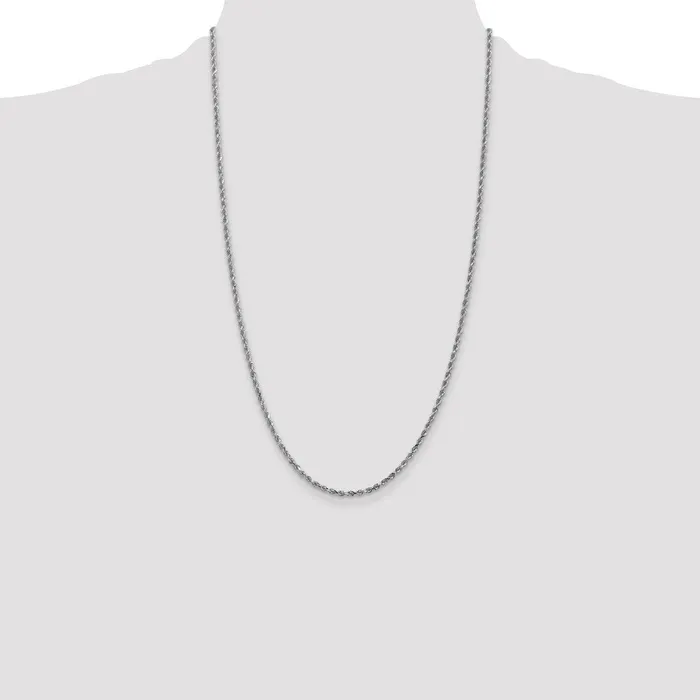 10k White Gold 225 mm Diamondcut Rope Chain 678 grams Qgold Rings 10k White Gold 225 mm Diamondcut Rope Chain 678 grams Qgold Rings