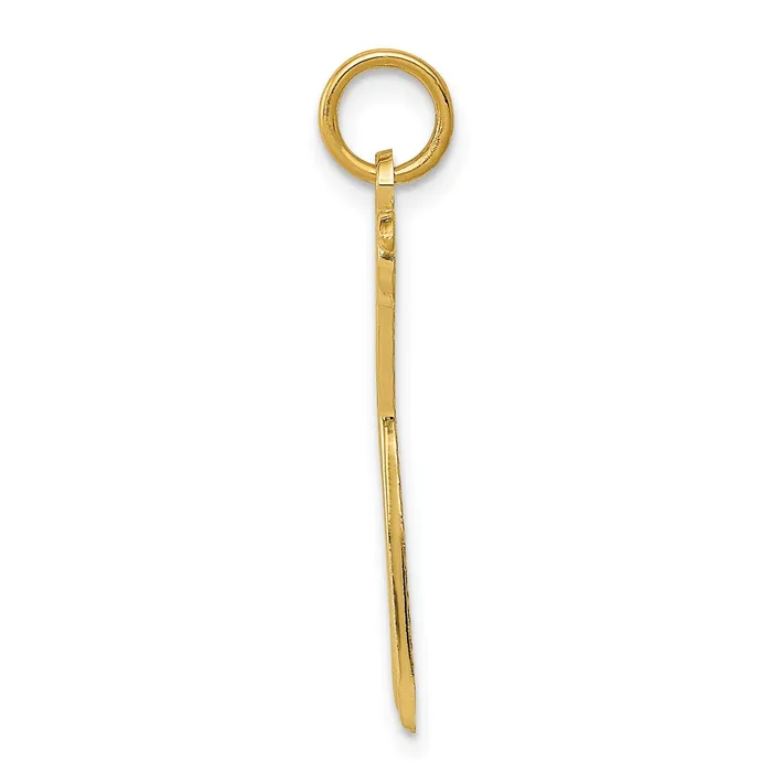 10k Yellow Gold 12 mm Scissors Charm 066 grams Qgold Charm Necklaces 10k Yellow Gold 12 mm Scissors Charm 066 grams Qgold Charm Necklaces