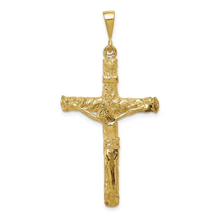 10k Yellow Gold 24 mm Jesus Crucifix Charm 441 grams Qgold Charm Necklaces 10k Yellow Gold 24 mm Jesus Crucifix Charm 441 grams Qgold Charm Necklaces