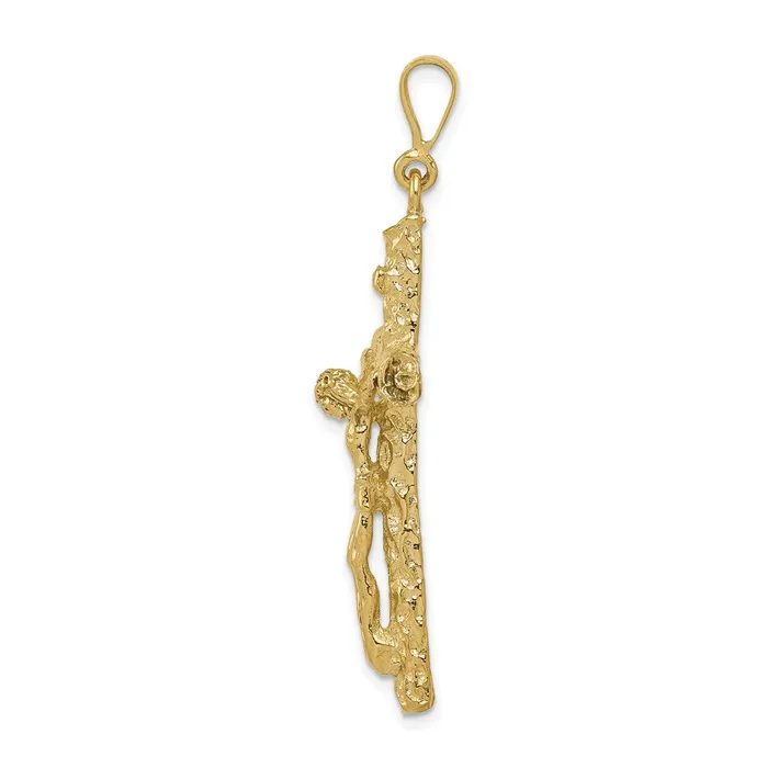 10k Yellow Gold 24 mm Jesus Crucifix Charm 441 grams Qgold Charm Necklaces 10k Yellow Gold 24 mm Jesus Crucifix Charm 441 grams Qgold Charm Necklaces