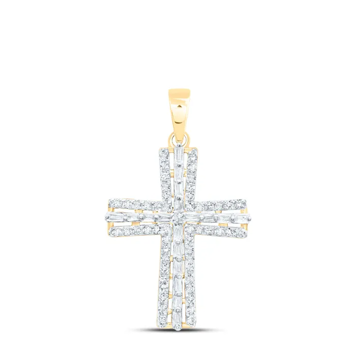 10Kt Yellow Gold 13 Ctw Dia Nk Gift Cross Pendant 108 grams GND Necklaces 10Kt Yellow Gold 13 Ctw Dia Nk Gift Cross Pendant 108 grams GND Necklaces
