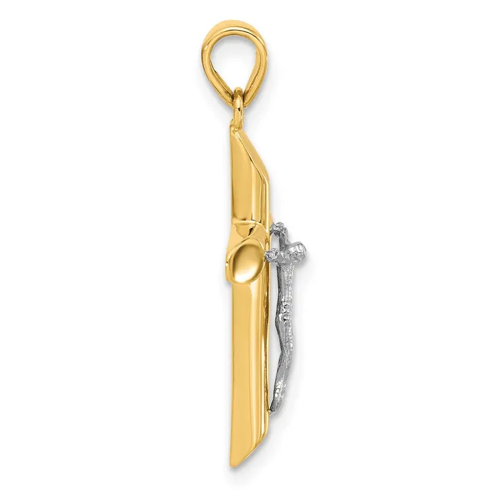 14k Twotone 145 mm Twotone Polished and Textured Jesus Crucifix Pendant 18 grams Qgold Rings 14k Twotone 145 mm Twotone Polished and Textured Jesus Crucifix Pendant 18 grams Qgold Rings