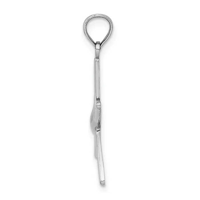 14k White Gold 1545 mm Dancing Starfish Charm 084 grams Qgold Charm Necklaces 14k White Gold 1545 mm Dancing Starfish Charm 084 grams Qgold Charm Necklaces