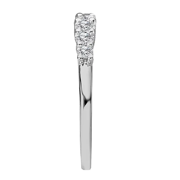 14K White Gold Romance Collection Wedding Band Romance Rings 14K White Gold Romance Collection Wedding Band Romance Rings