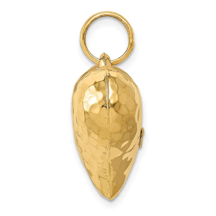 14k Yellow Gold 21 mm red 3D Heart Pendant 25 grams Qgold Necklaces 14k Yellow Gold 21 mm red 3D Heart Pendant 25 grams Qgold Necklaces