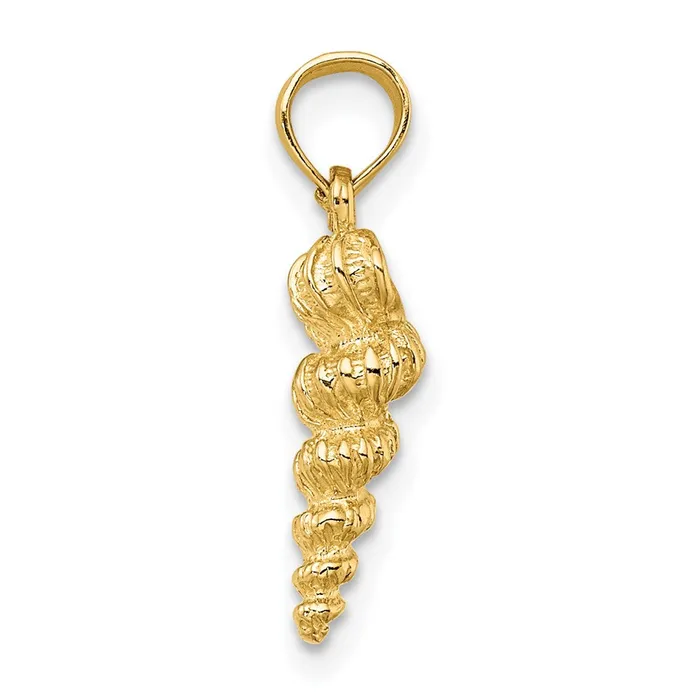 14k Yellow Gold 527 mm n Wentletrap Shell Charm 132 grams Qgold Charm Necklaces 14k Yellow Gold 527 mm n Wentletrap Shell Charm 132 grams Qgold Charm Necklaces