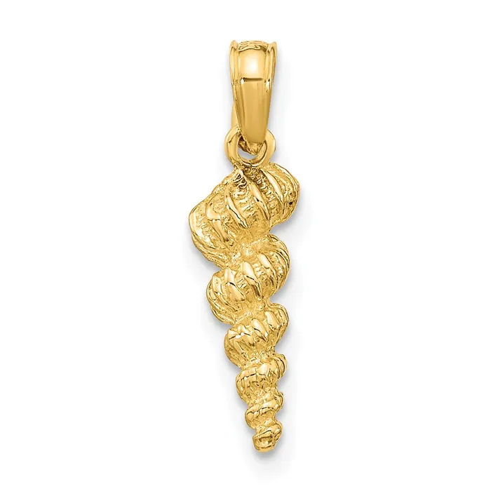 14k Yellow Gold 527 mm n Wentletrap Shell Charm 132 grams Qgold Charm Necklaces 14k Yellow Gold 527 mm n Wentletrap Shell Charm 132 grams Qgold Charm Necklaces