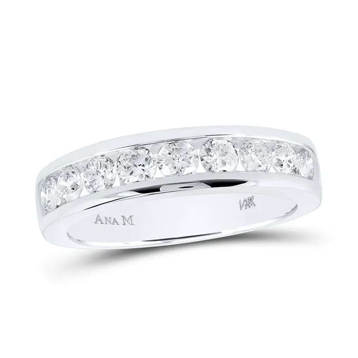 14Kt White Gold 78Ctw Diamond Ana M Fashion Ladies Band 51 grams GND Rings 14Kt White Gold 78Ctw Diamond Ana M Fashion Ladies Band 51 grams GND Rings