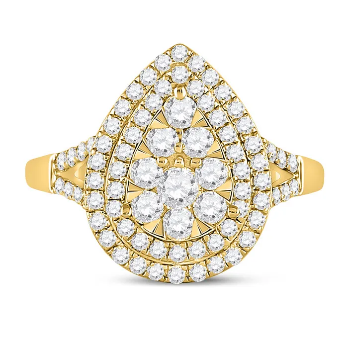 14Kt Yellow Gold 1 CtwDia Ana M Fashion Ring 337 grams GND Rings