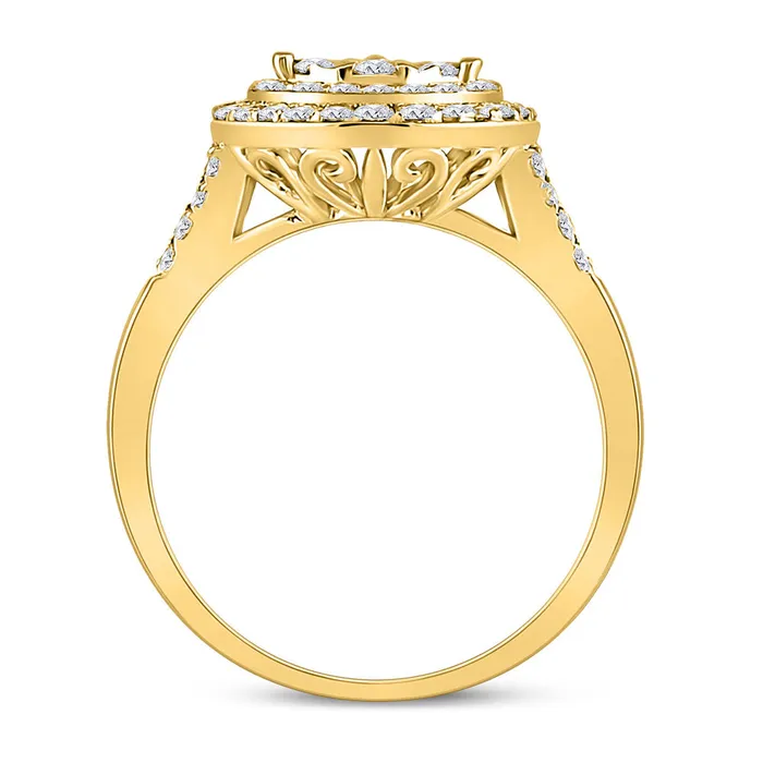 14Kt Yellow Gold 1 CtwDia Ana M Fashion Ring 337 grams GND Rings