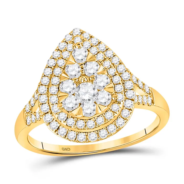 14Kt Yellow Gold 1 CtwDia Ana M Fashion Ring 337 grams GND Rings