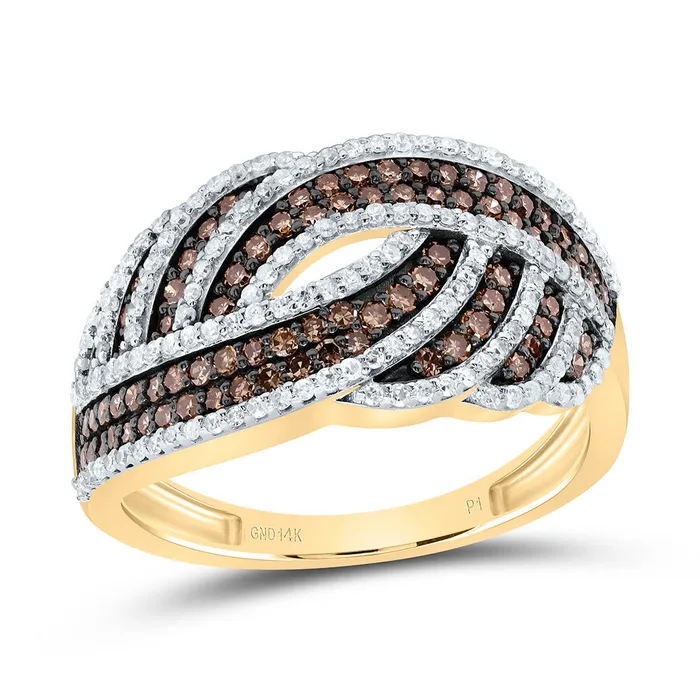 34CtwNat Dia P1 Gift Cognac Natural Ladies Ring 386 grams GND Rings