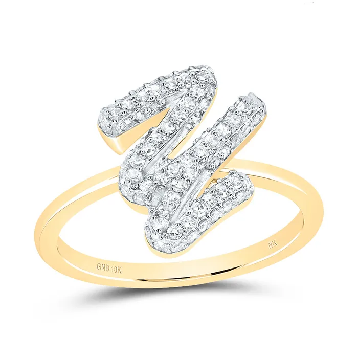 38CtwDia Nk Fashion Initial Y Ring 28 grams GND Rings